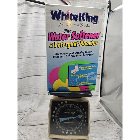 New VTG White King Ultra Softener & Detergent Booster Powder 77oz Open Box - Picture 6 of 8